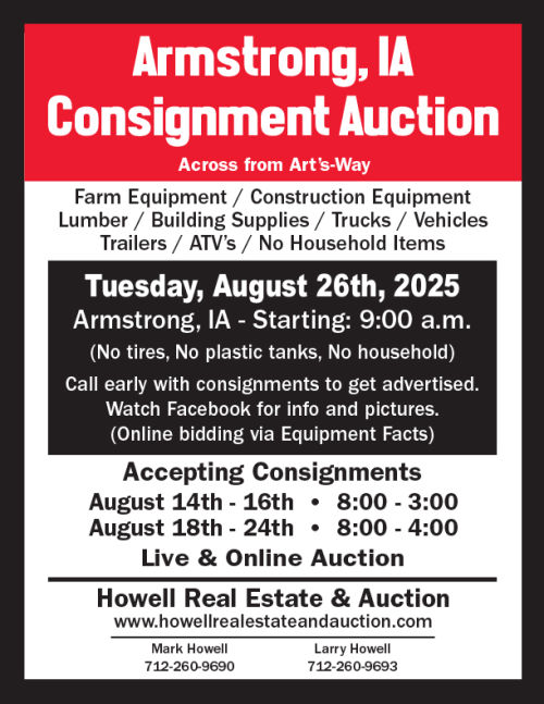 Armstrong Consignment Sale - Howell Real Estate and Auction